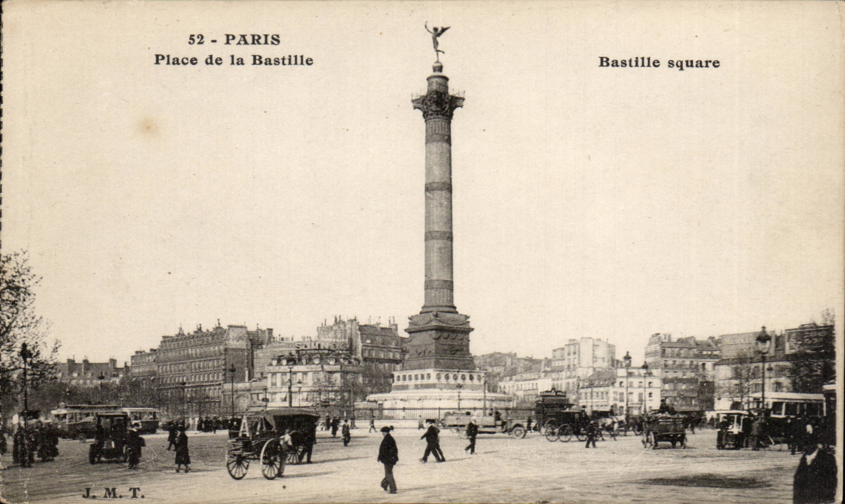 Paris CPA Places Bastille