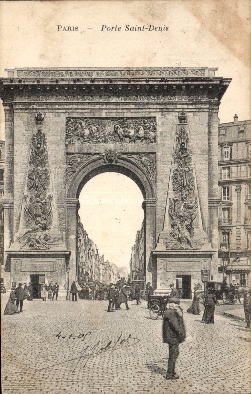 Paris CPA Gate Saint Denis