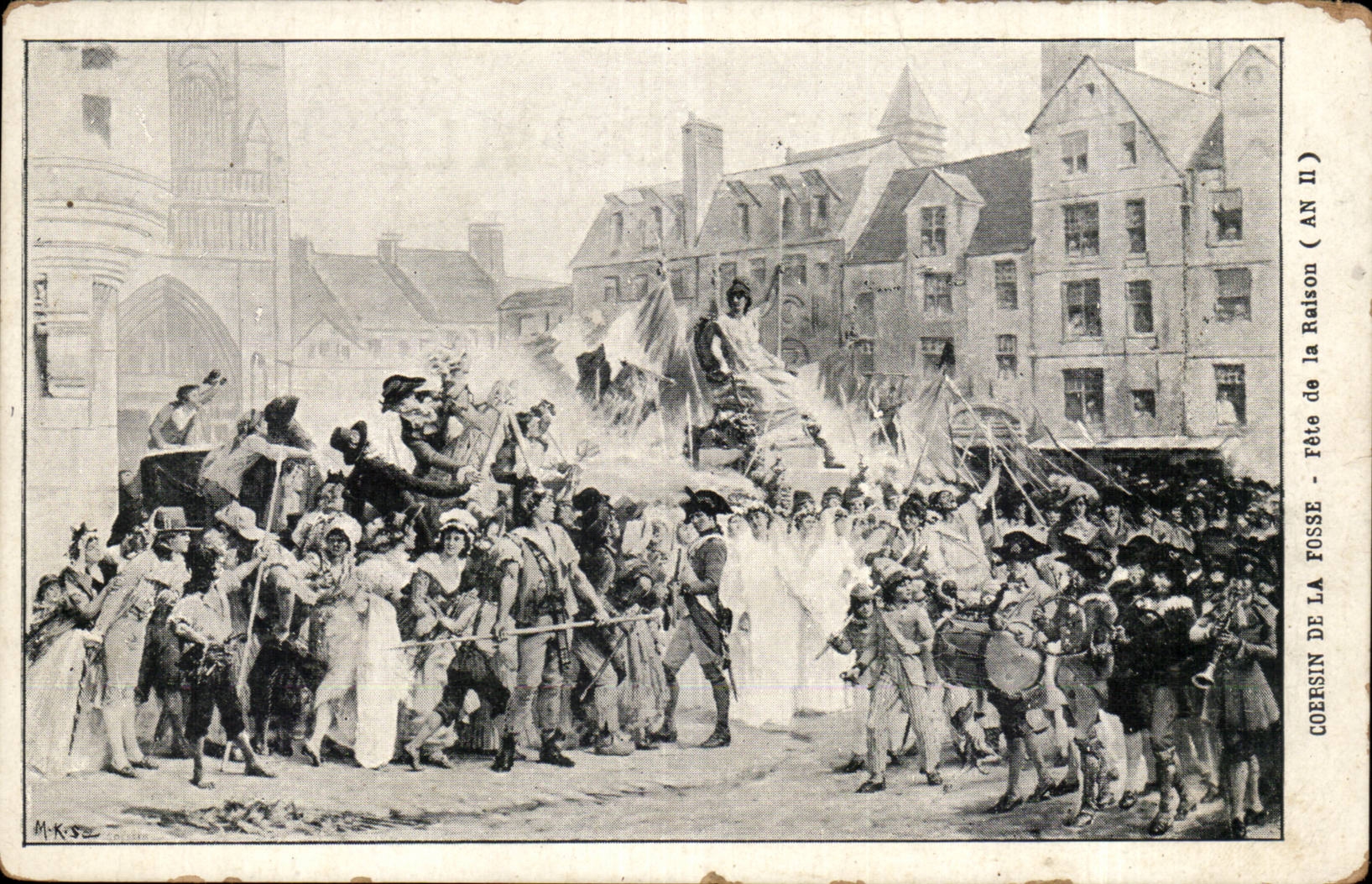 CPA Coersin de la Fosse Fete de la raison 