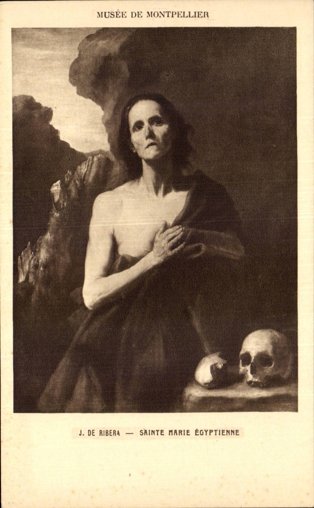 CPA Musee de montpellier De Ribera Sainte Marie Egyptienne
