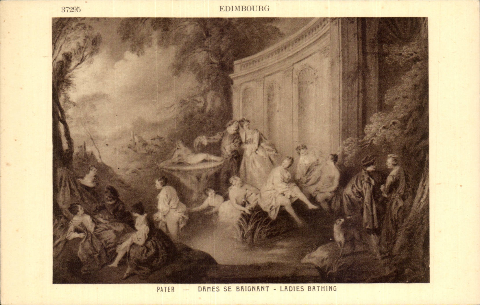 CPA Edimbourg Pater Dames se baignant 