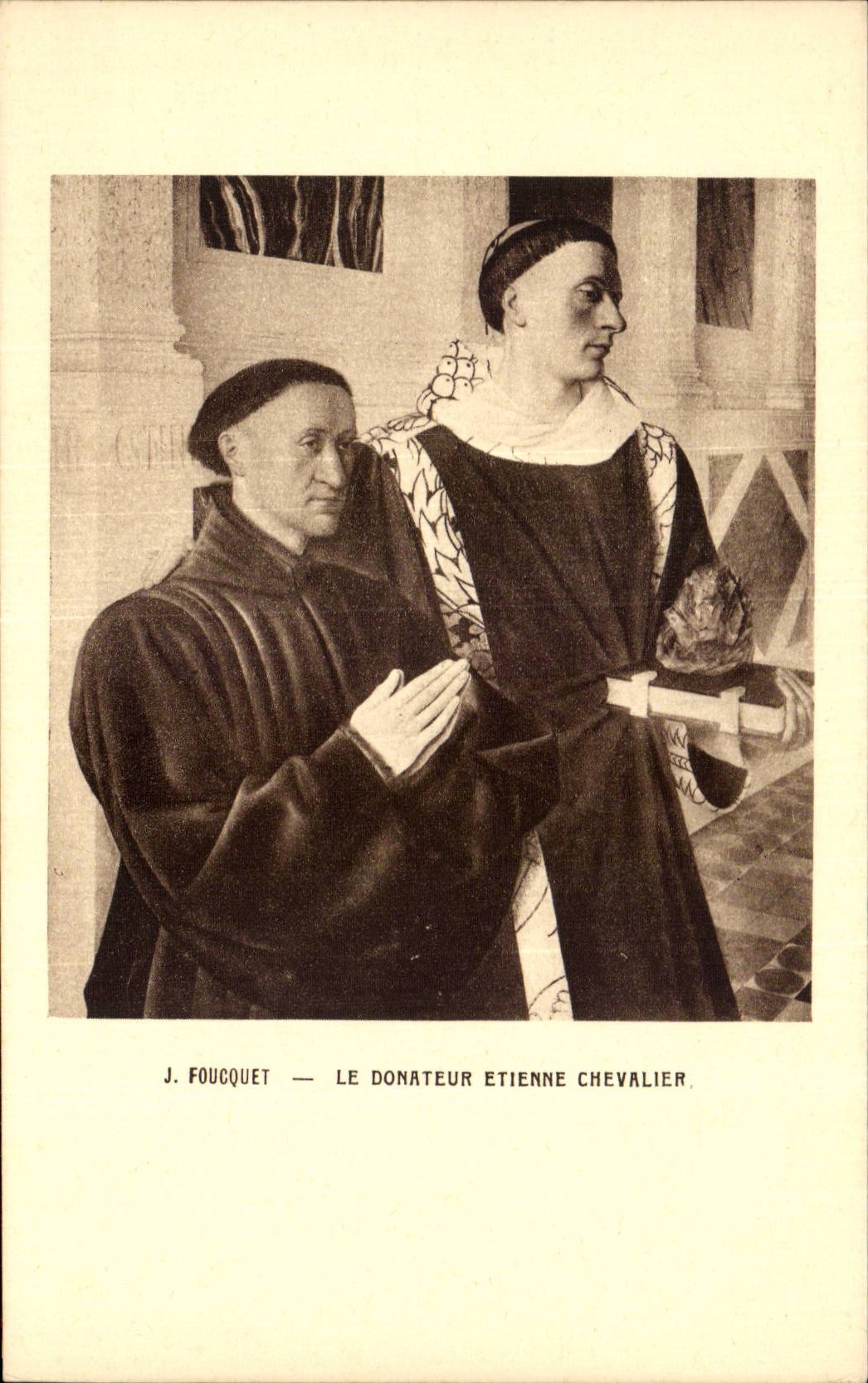 CPA J Foucquet Le donateur Etienne Chevalier