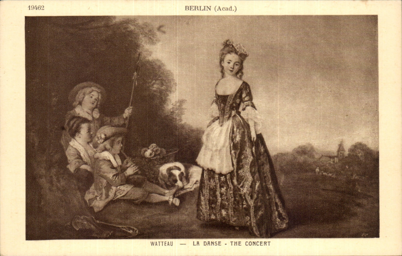 CPA Berlin Watteau dance