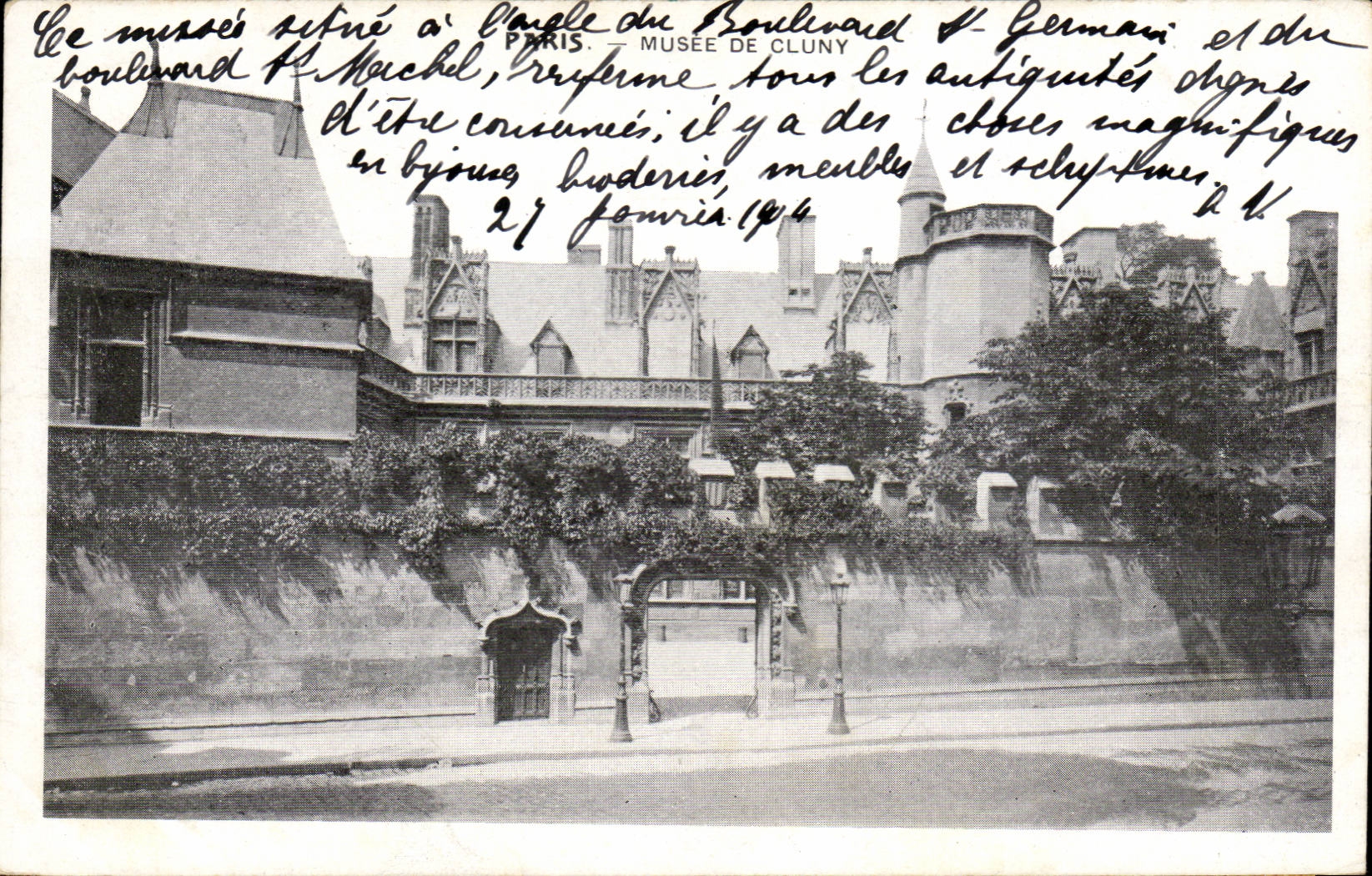 Paris CPA Museum of Cluny