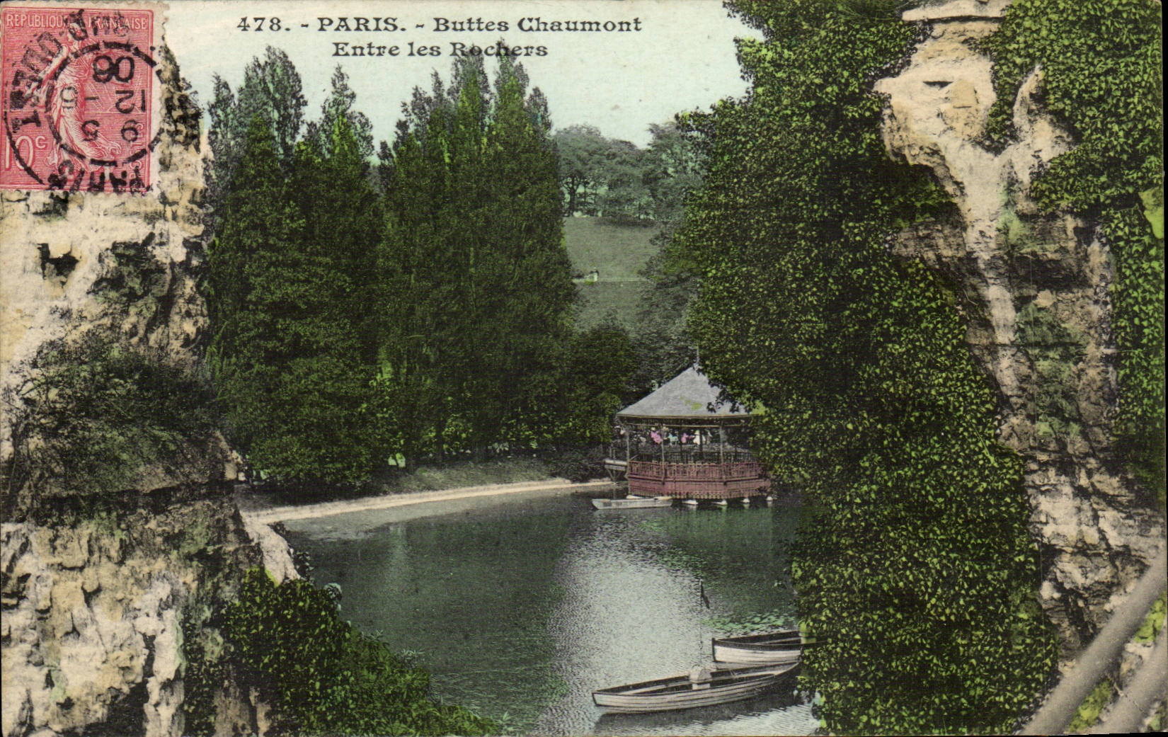 Paris CPA Buttes Chaumont Enters the rocks