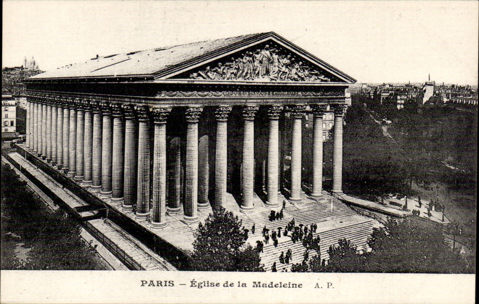 Paris CPA Church of the madeleine