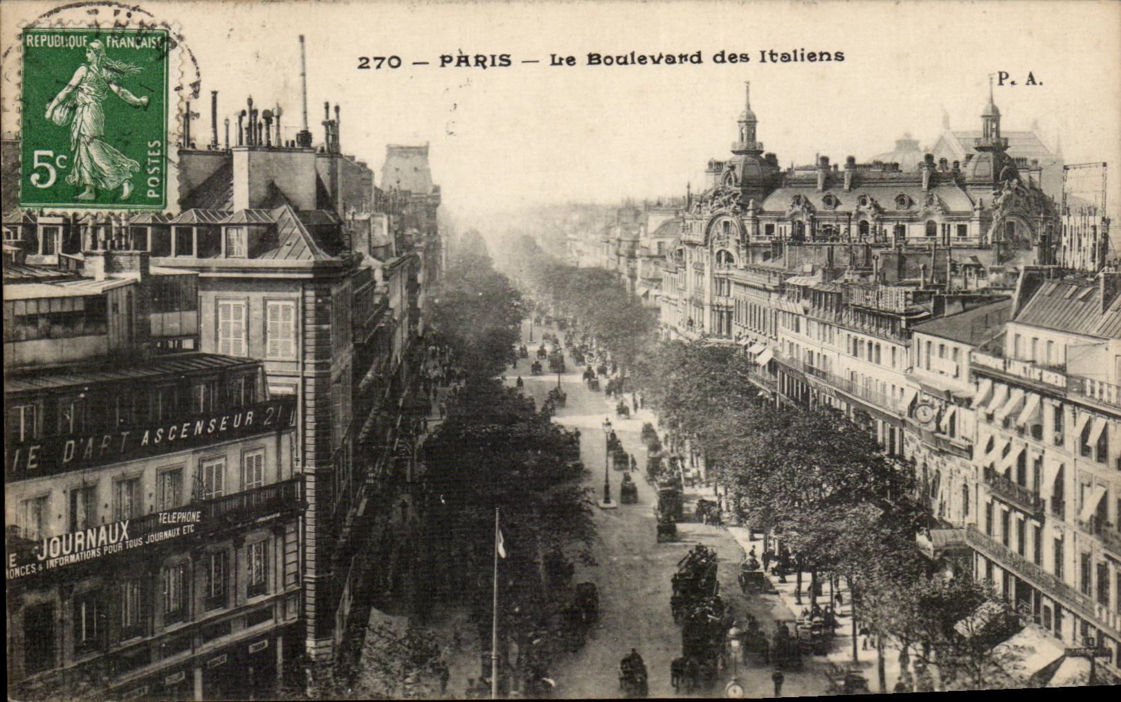 Paris CPA Le boulevard des italiens