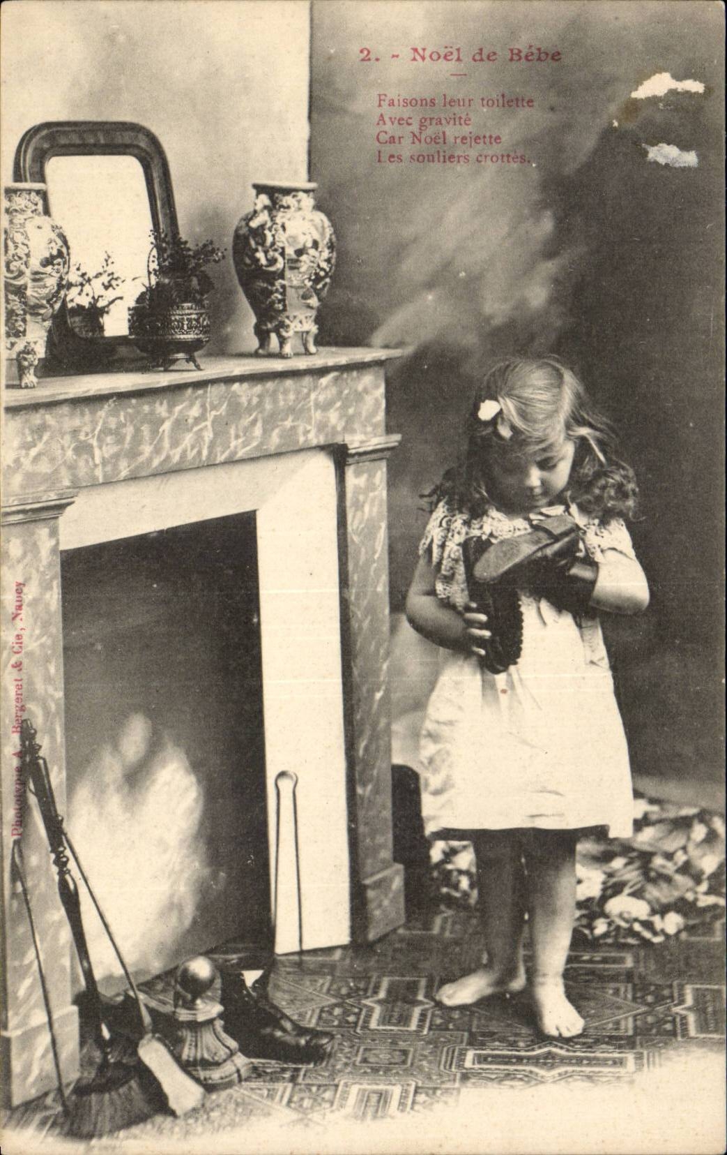 CPA Fantasy Christmas Child of Christmas baby