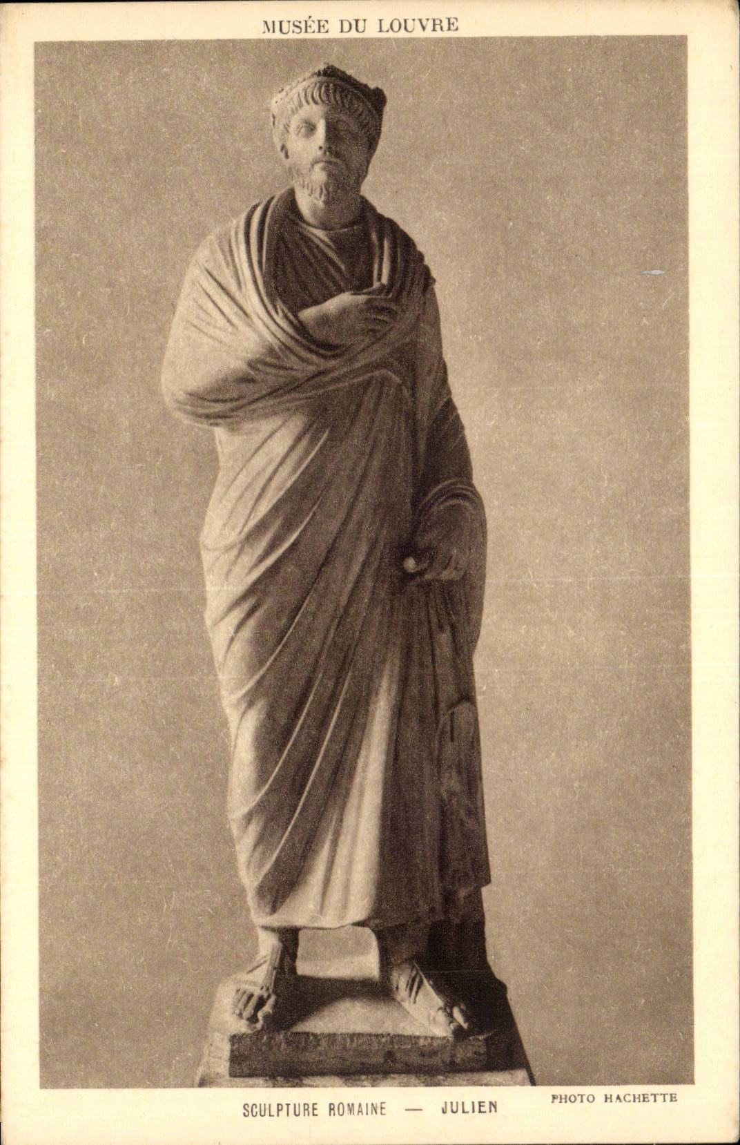 CPA Paris Museum der Luftschlitz-romischen Skulptur Julien