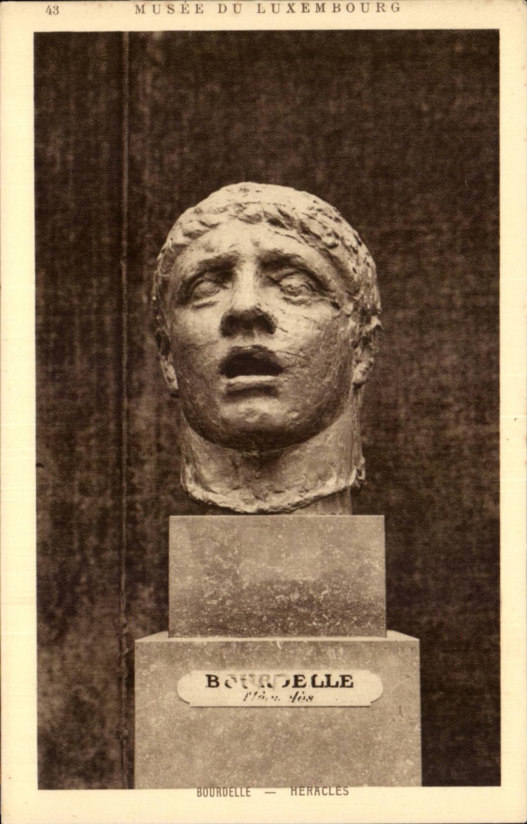 CPA Paris Museum von Luxemburg Bourdelle Heracles