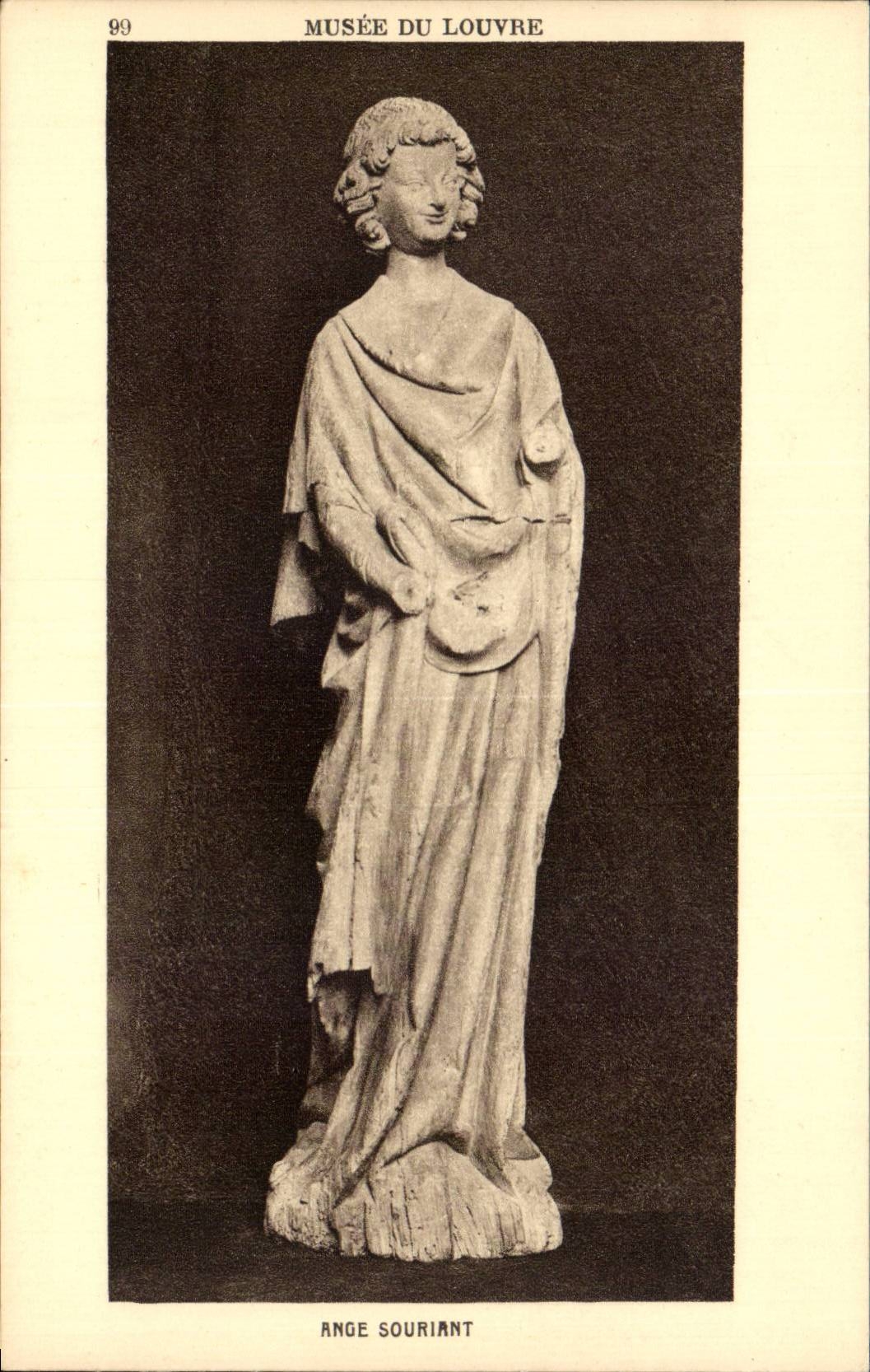 CPA Paris Museum des Luftschlitz-lachelnden Engels