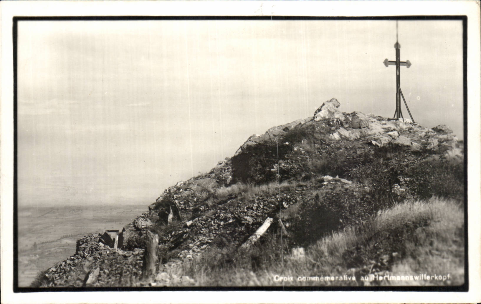 CPA commemorative Cross in Hartmannswillerkopf