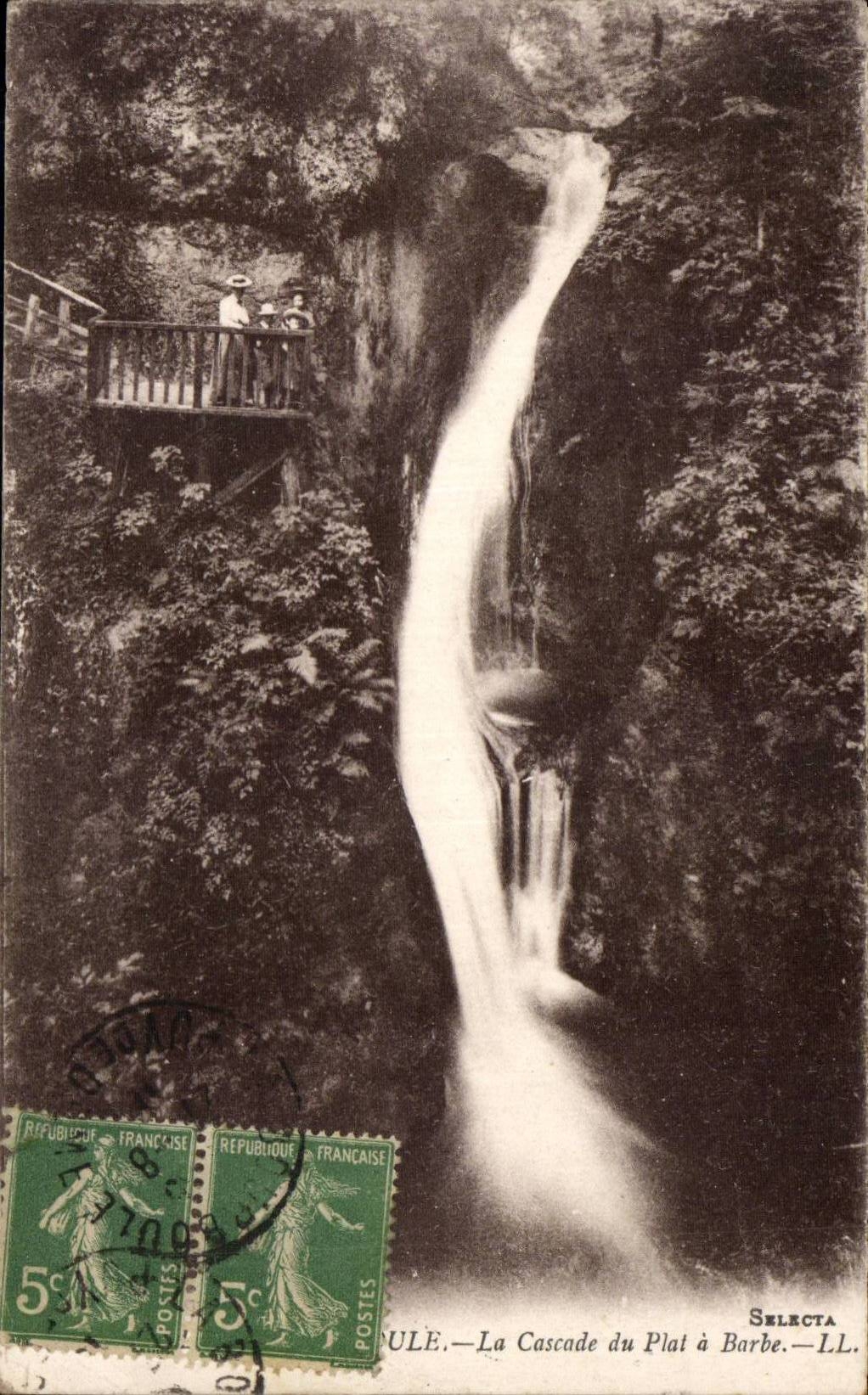 CPA Bourboule die Kaskade des Rasierbechers