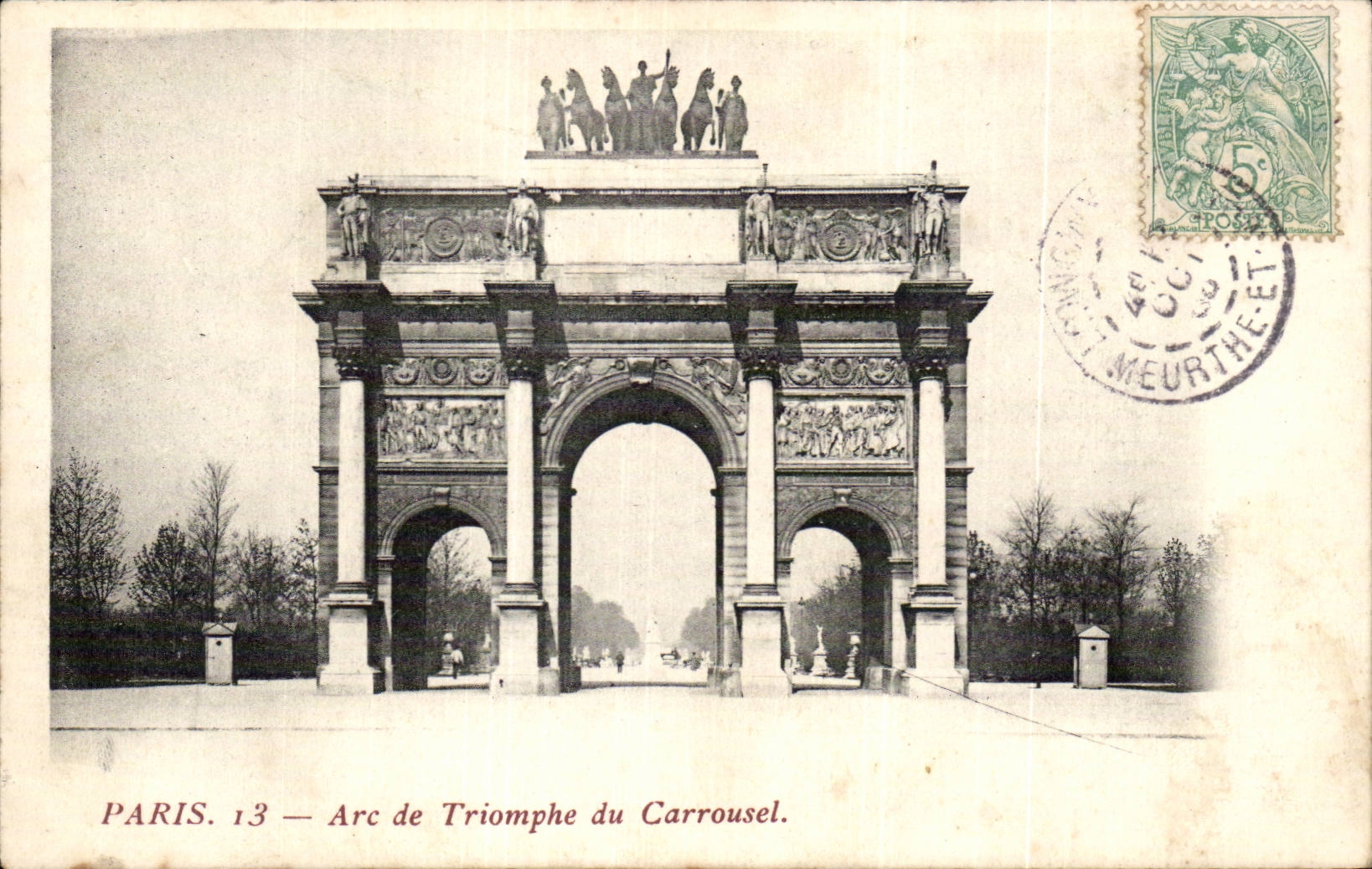 Paris CPA Arc de triomphe du carrousel