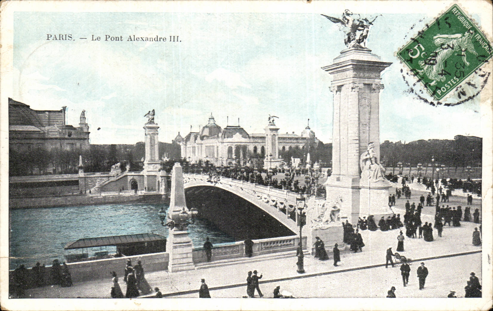 Paris CPA the bridge Alexandre III