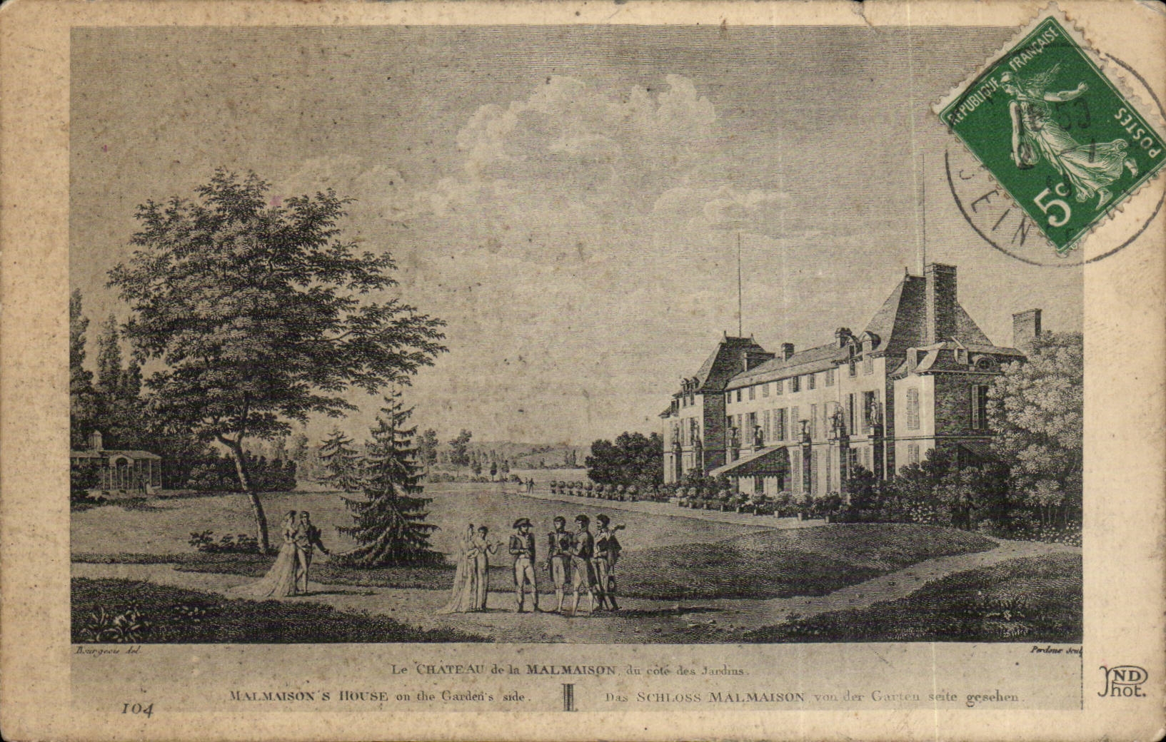 CPA the castle of malmaison