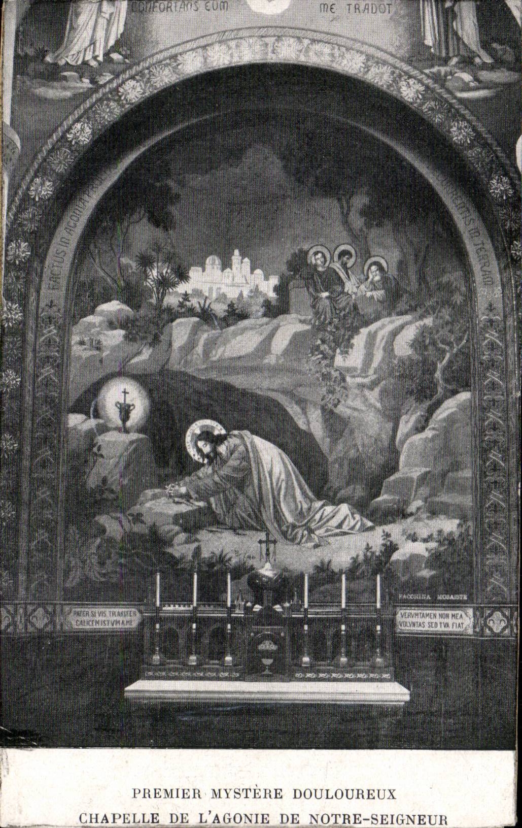 Lourdes CPA First mystery doulourexu vault of the anguish of Our Lord