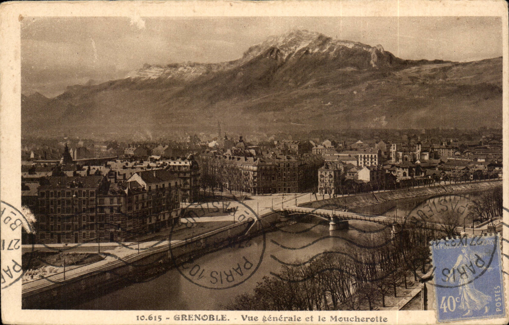 CPA Grenoble View and the moucherotte