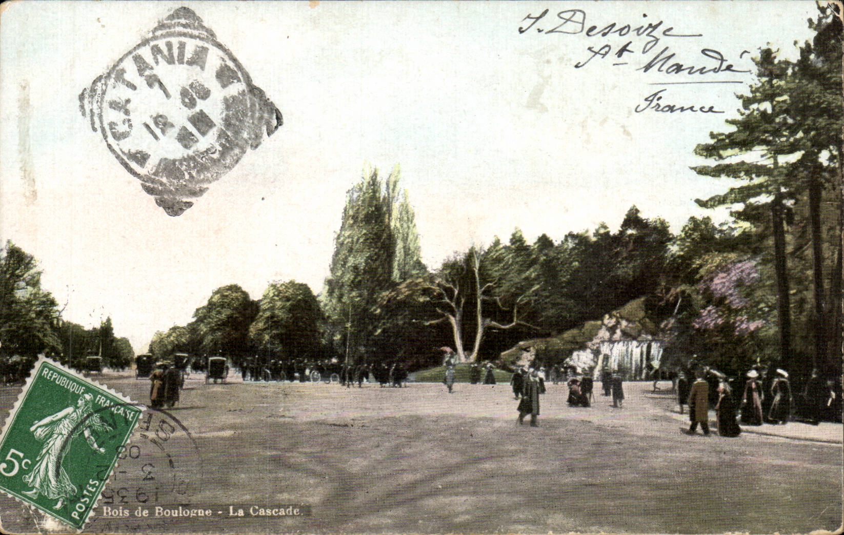Paris CPA Bois de Boulogne La cascade
