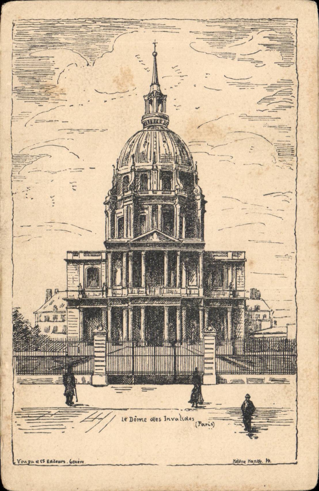 Paris CPA Dome of Invalides