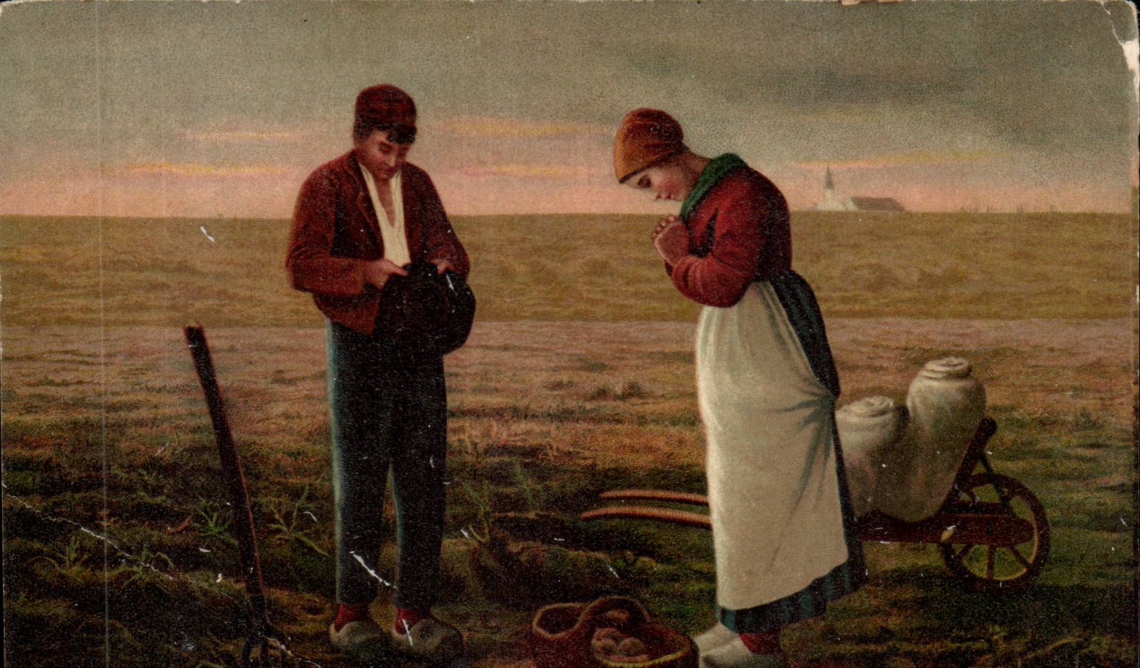 CPA Fantaisie Paysans