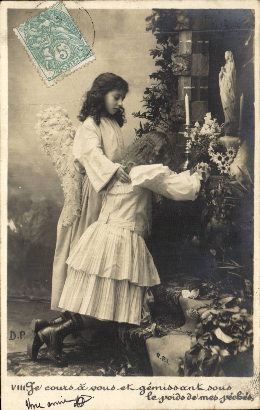 CPA Fantasy Children Angel angel