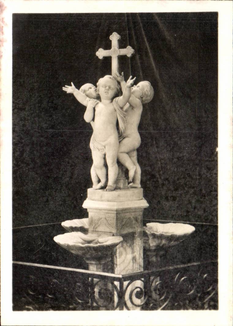 Paris CPA Eglise st Germain de l'auxerrois Benitier Ange Angel