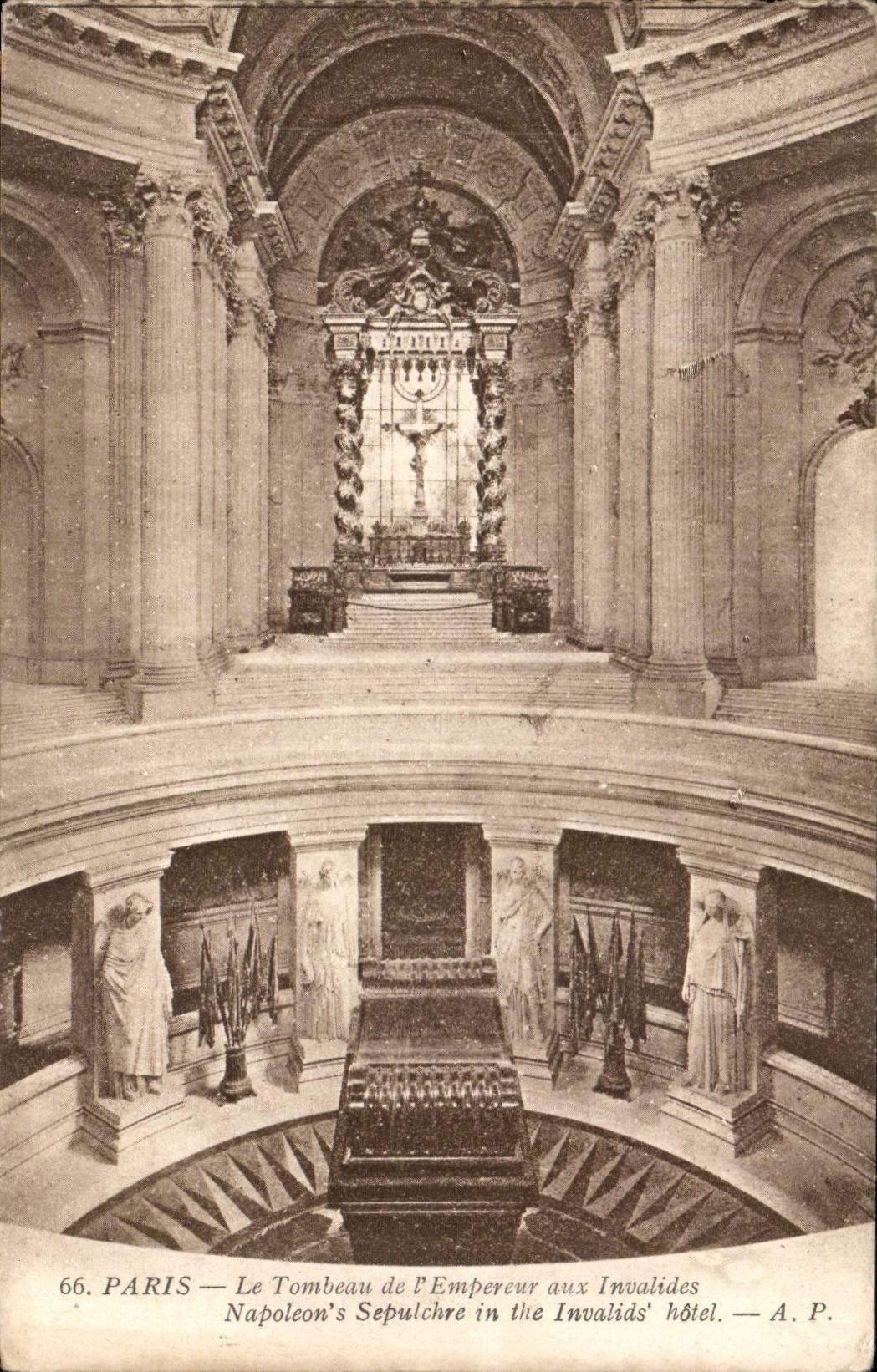 Paris CPA the tomb of the emperor in Invalides Napoleon