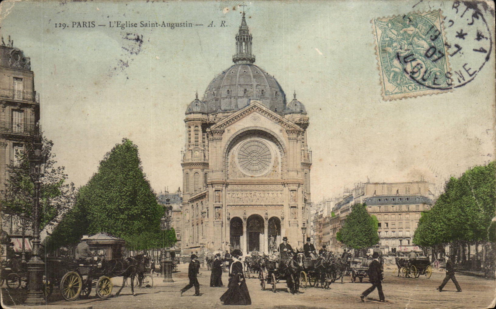 Paris CPA Church Saint Augustin