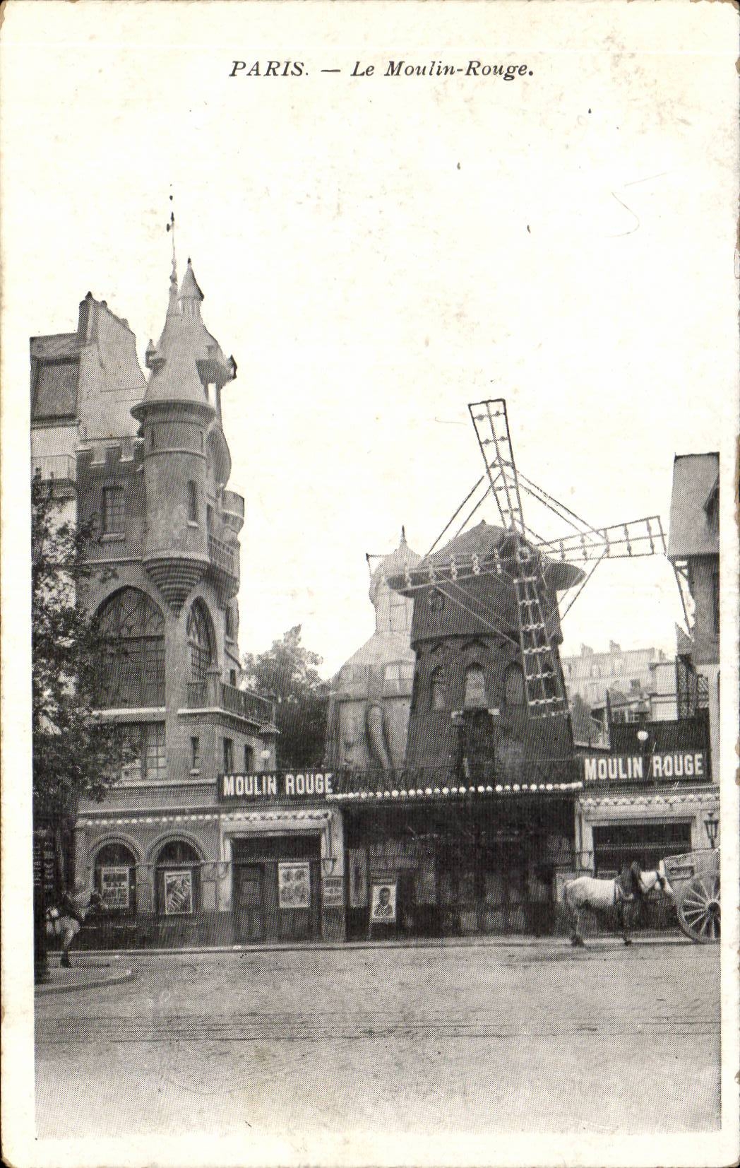 CPA Paris Moulin rouge (redmill)