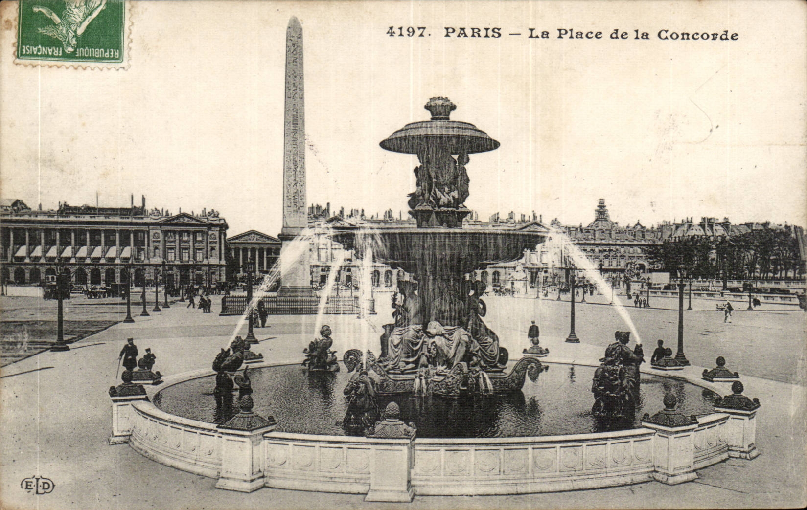 CPA Paris la place de la Concorde