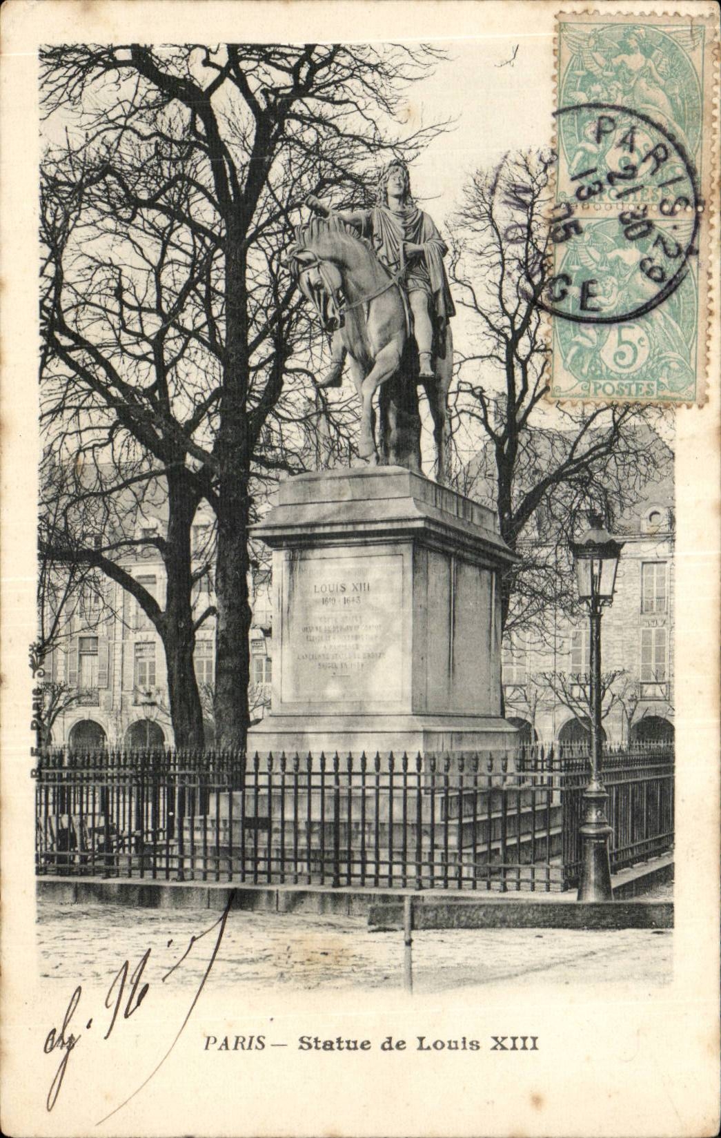 CPA Paris Statue von Louis XIII