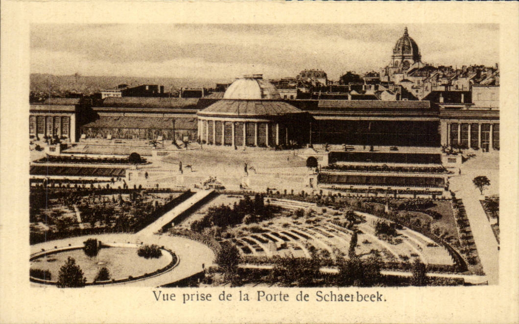 CPA Brussels Seen from of the door of Schaerbeek