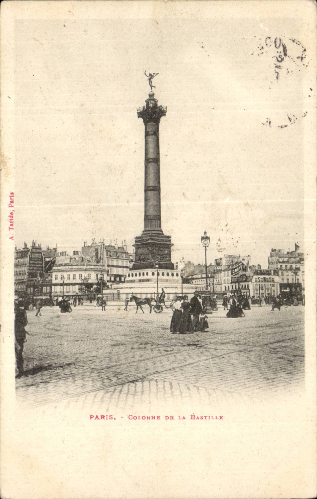 Paris CPA Column of the Bastille