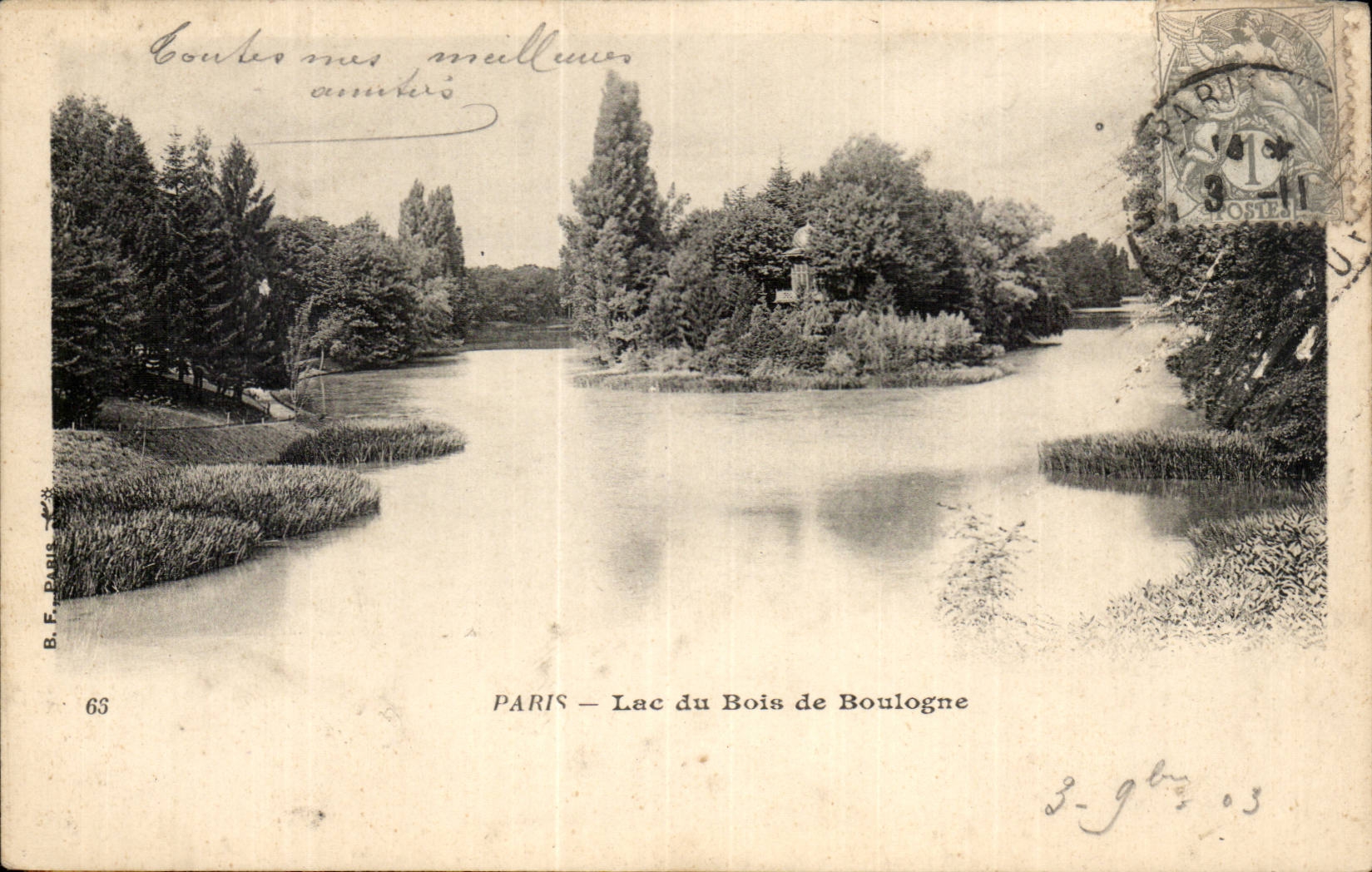Paris CPA Lac du Bois de Boulogne