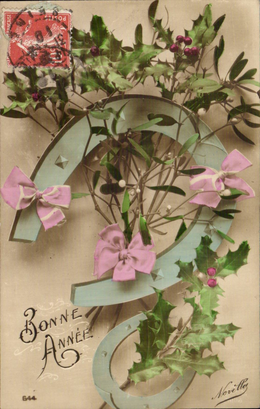 CPA Fantasy Happy New Year Horseshoe