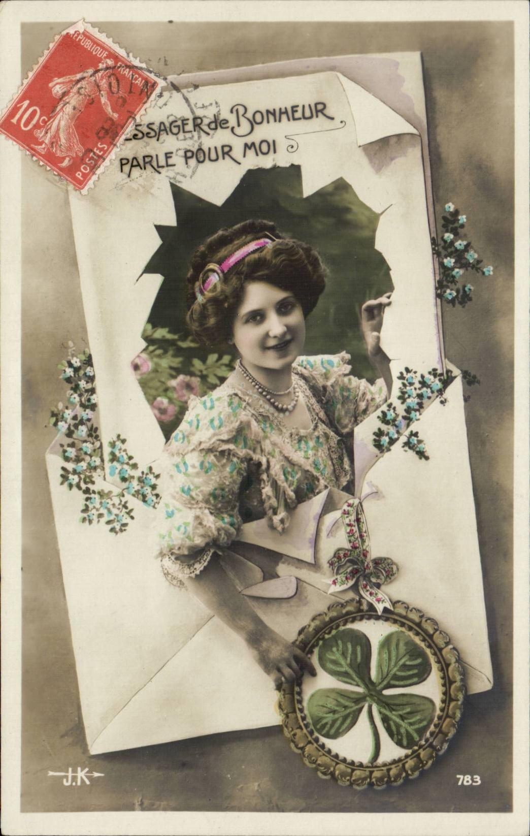 CPA Fantasy Woman Four-leaf clover