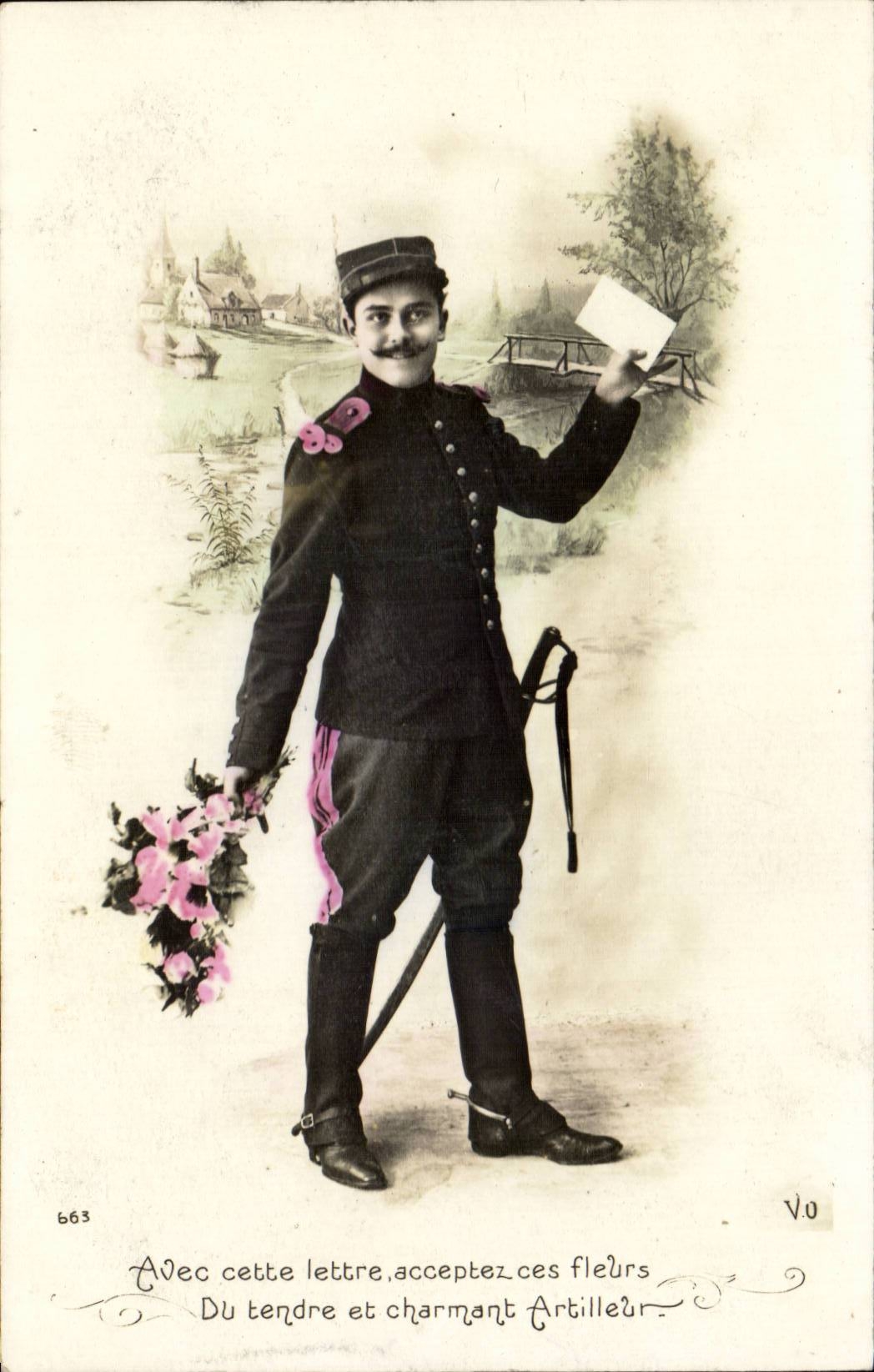 CPA Fantasy Militaria Man