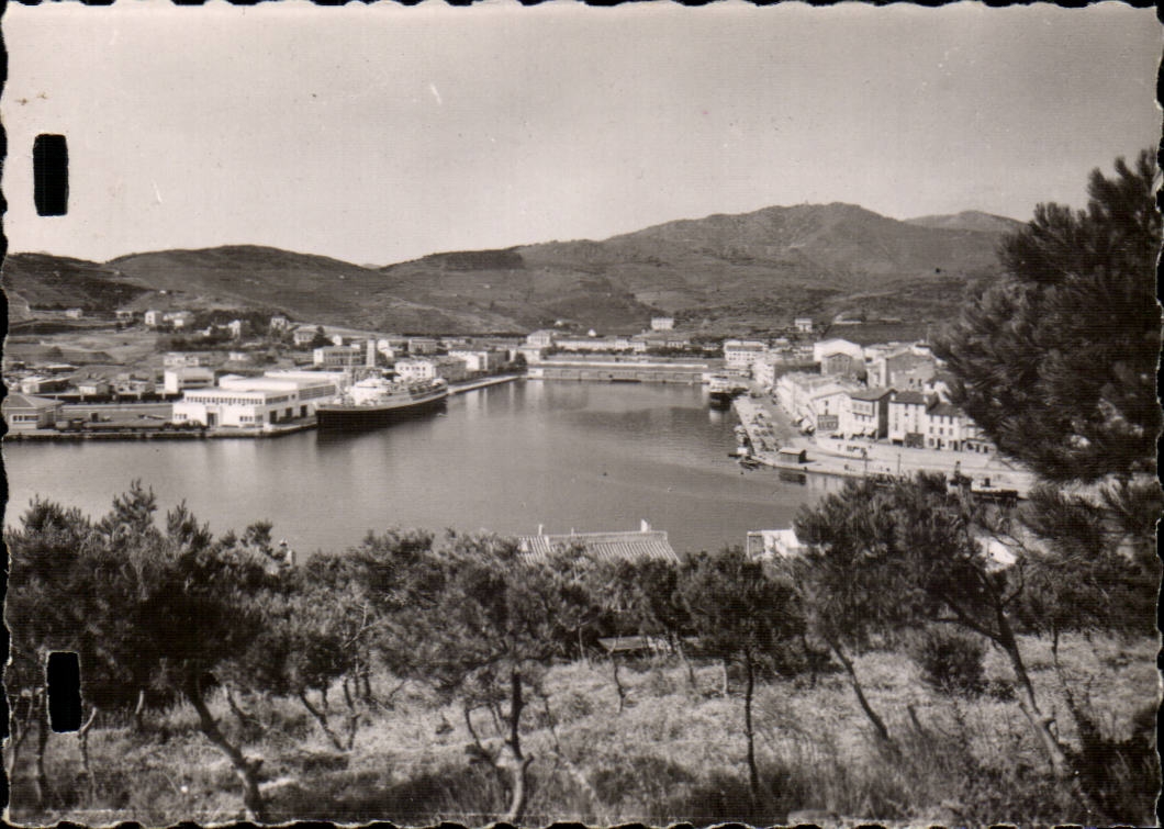 Port Vendres CPA the port and the city