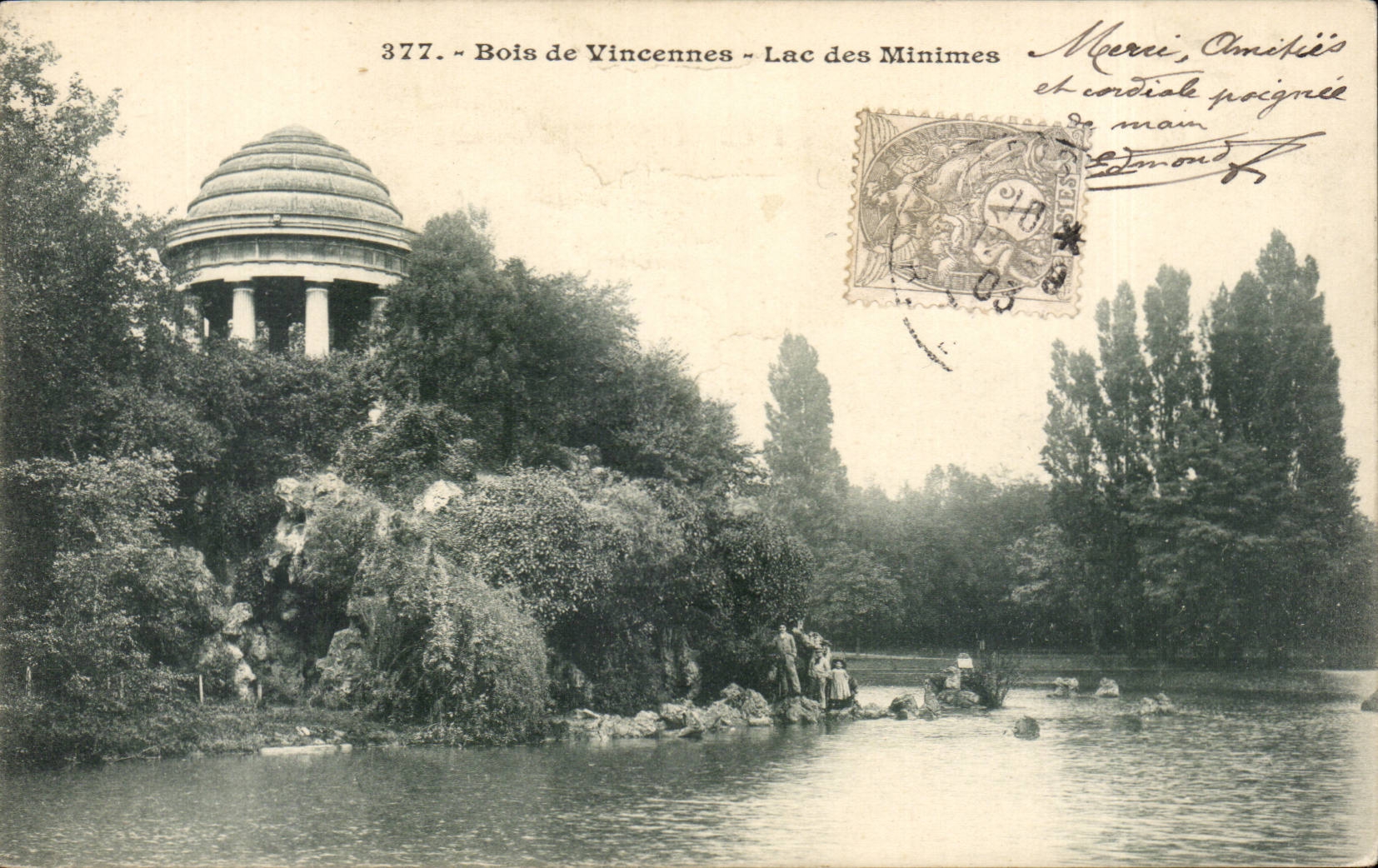 CPA Wood of Vincennes Lake of the Tiny ones