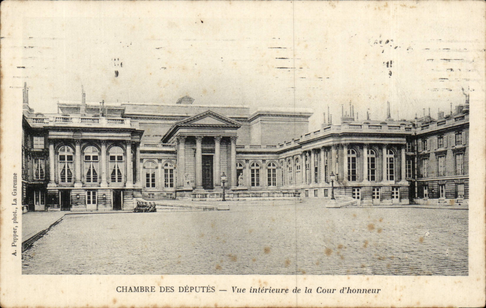 CPA Paris House of Commons Seen interior of the grid of honor