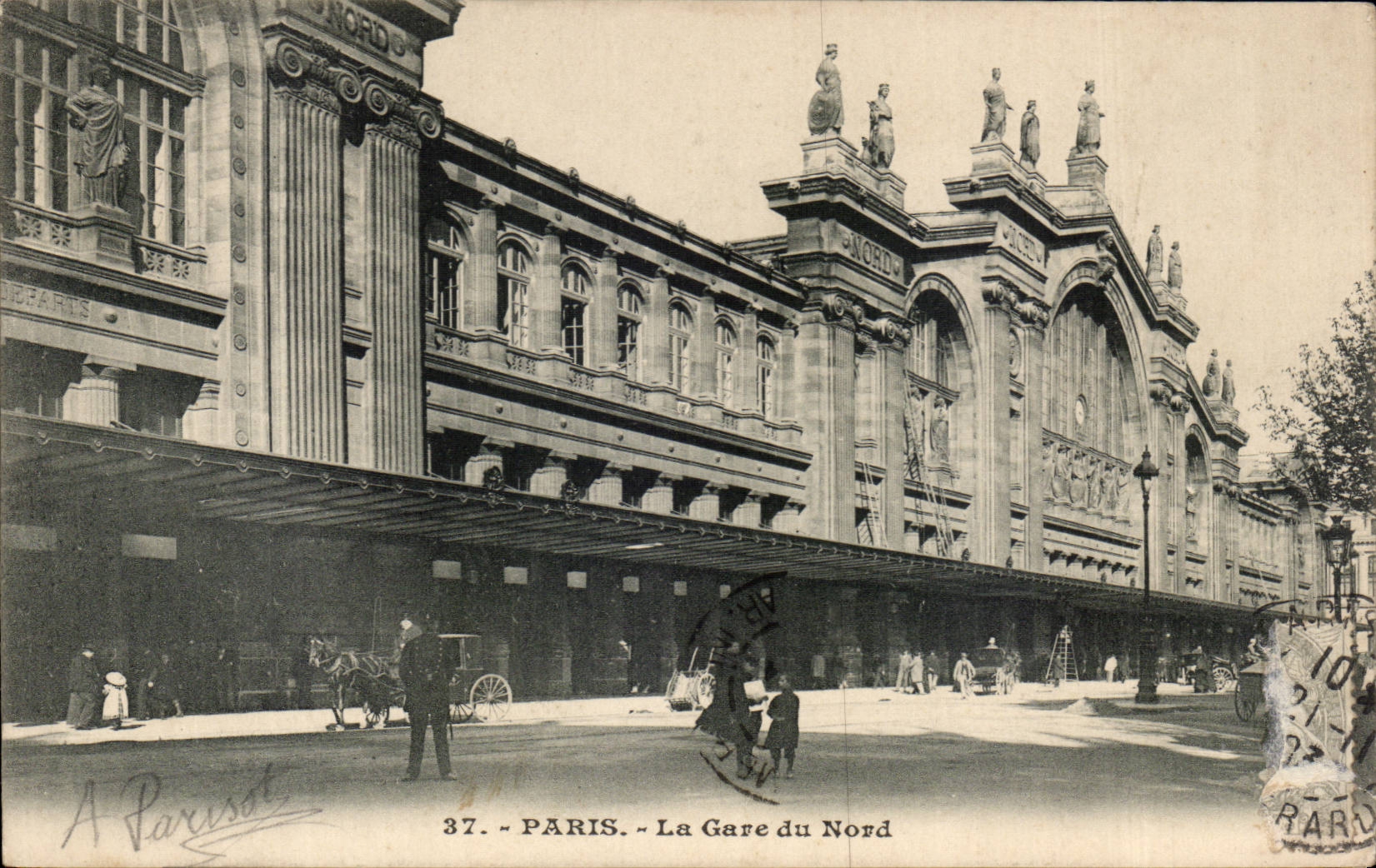 CPA Paris Train station of North