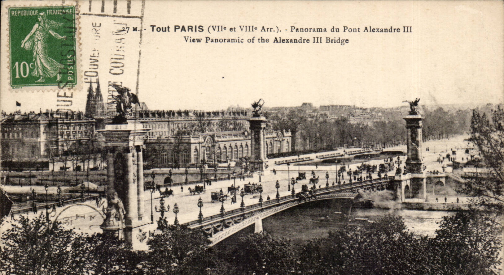 CPA Paris bridge Alexandre III