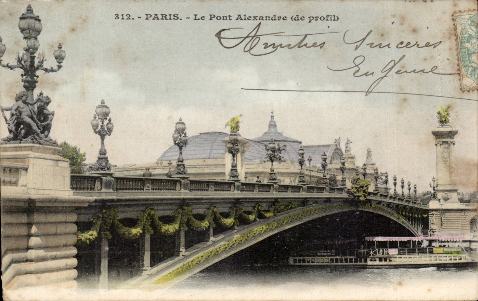 CPA Paris bridge Alexandre III