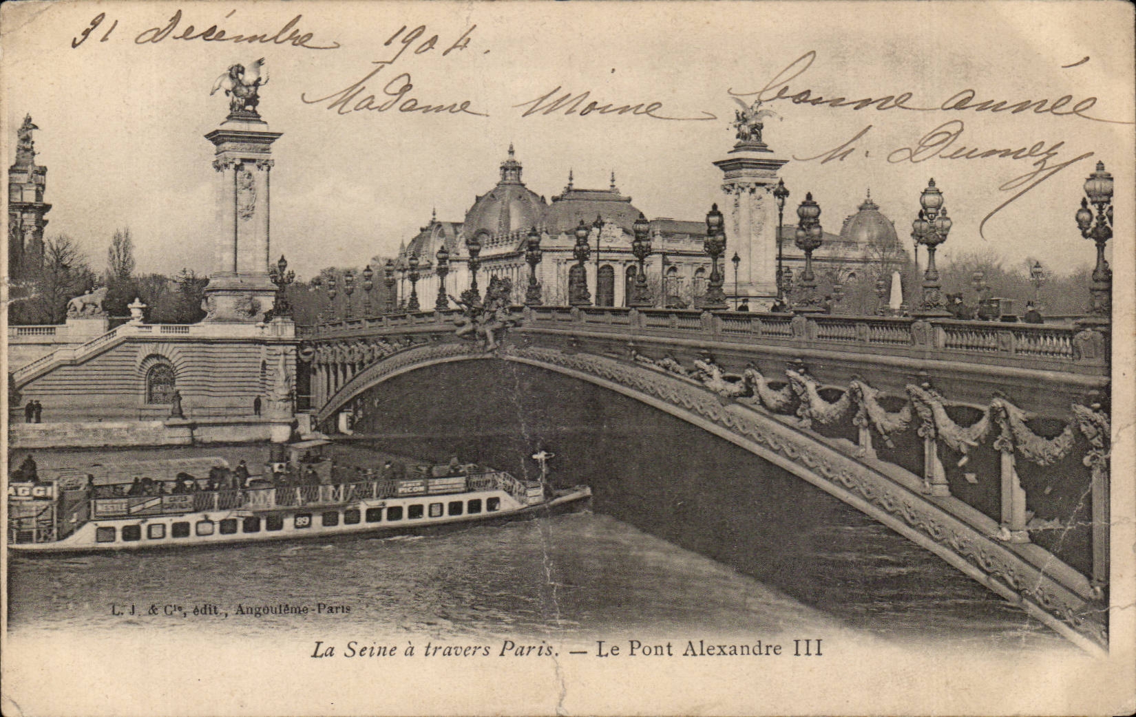CPA Paris bridge Alexandre III