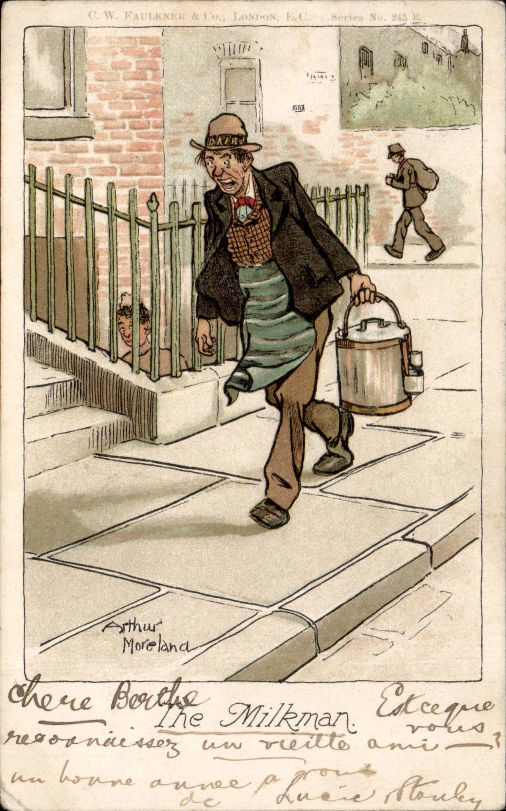 CPA Fantaisie Le laitier The milkman
