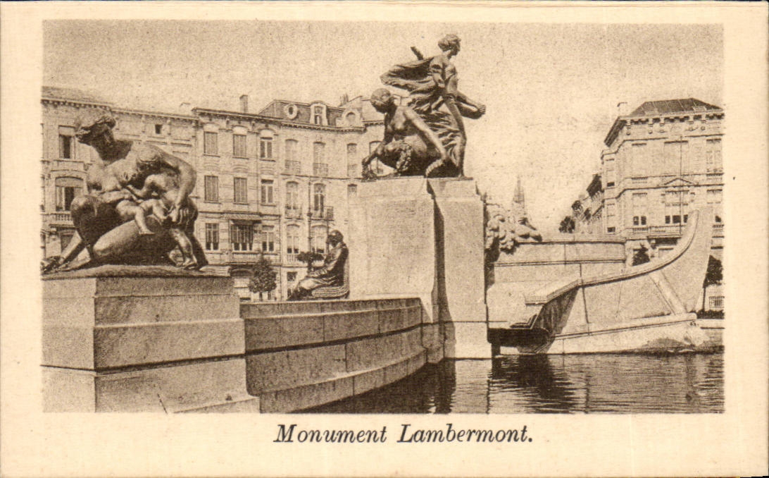 Belgie Belgien Antwerpen CPA Lambermont Denkmal