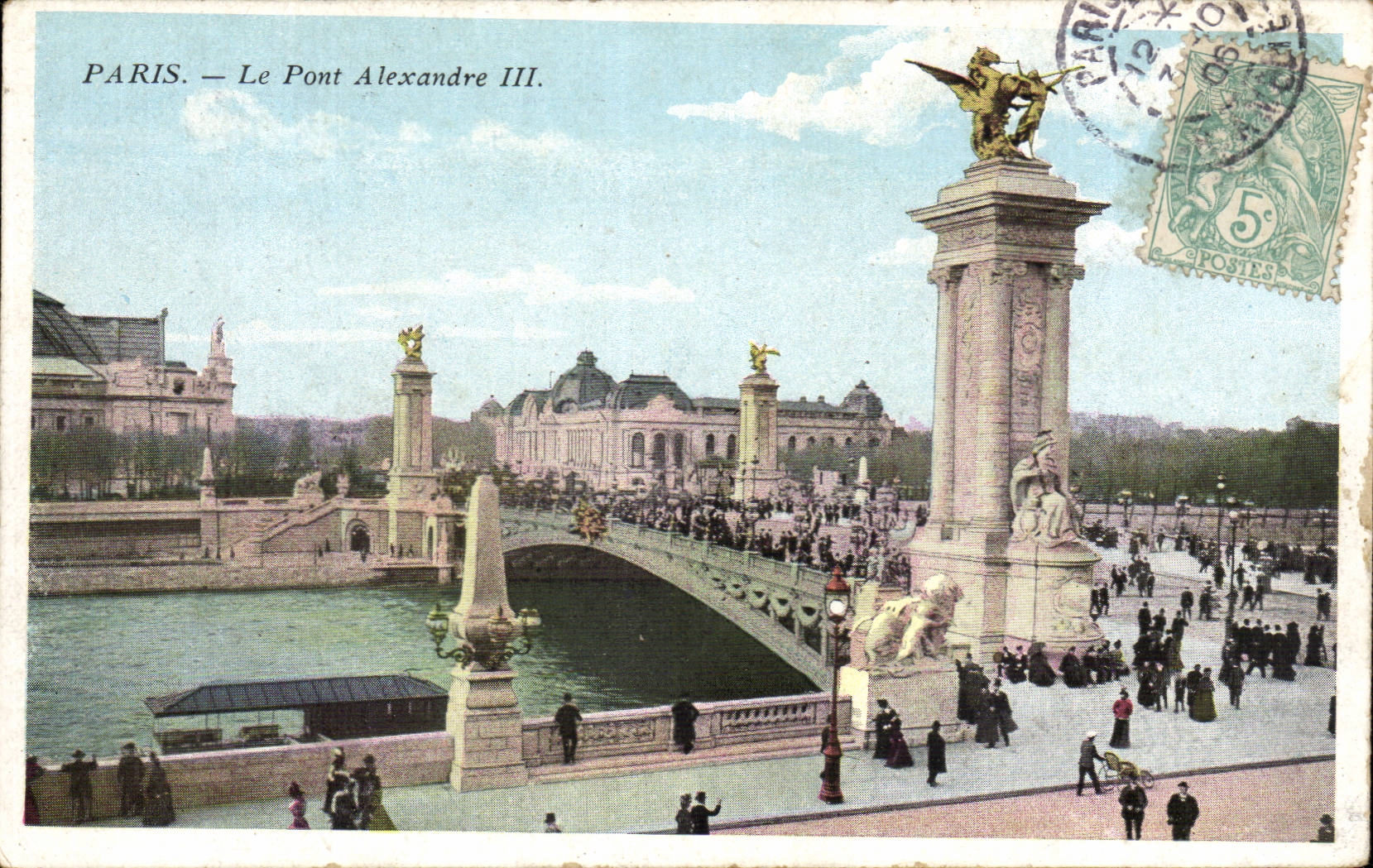 Paris CPA the bridge Alexandre III