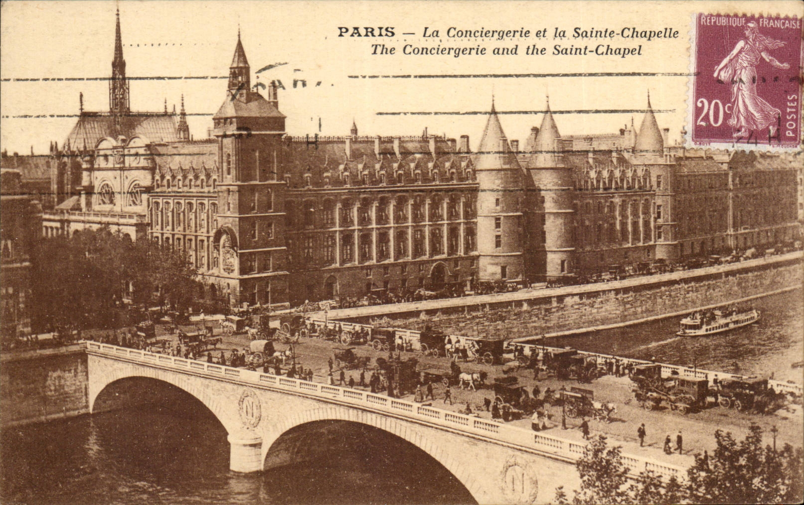 Paris CPA La conciergerie et la sainte Chapelle
