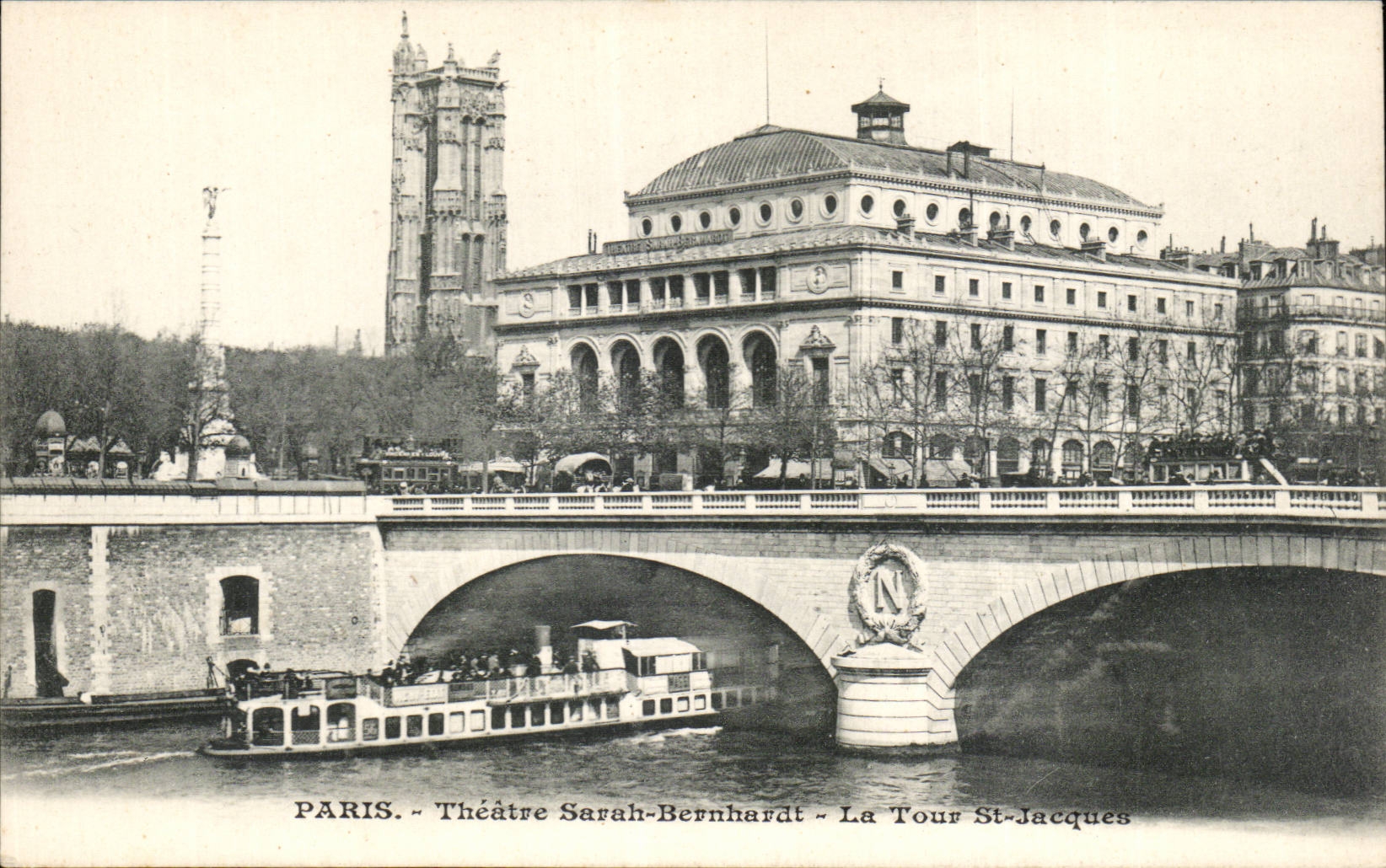 Paris CPA Theatre Sarah Bernhardt La tour Saint Jacques